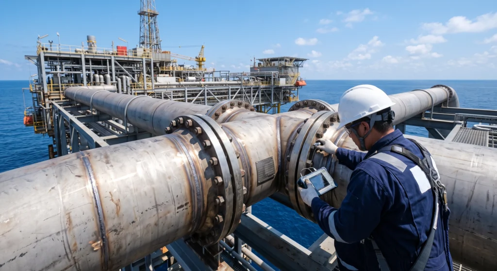 Tubulação industrial de grande diâmetro para óleo e gás