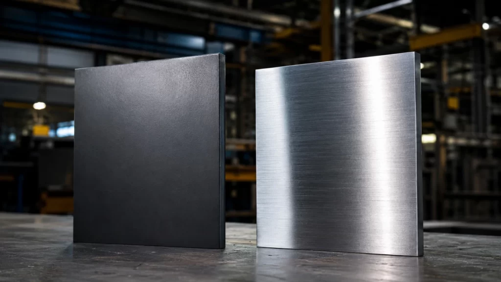 aco carbono ou aco inox para industria